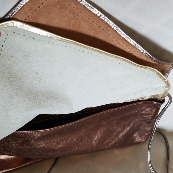 Leather Tricolor Shoulder Bag - Picture 4 of 7